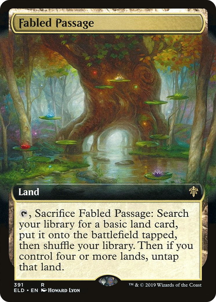 Fabled Passage (Extended Art) (ELD-391)  Foil - Throne of Eldraine: (Extended Art)