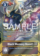 Black Memory Boost! - P-039 (Premium Card Collection - Memory Boost! Set) (P-039) - Digimon Promotion Cards Foil