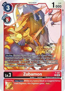 Zubamon - P-097 (2024 Regionals Participant) (P-097) - Digimon Promotion Cards Foil