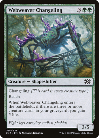 Webweaver Changeling (2X2-164)  Foil - Double Masters 2022