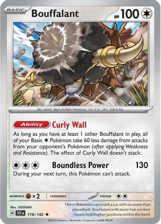 Bouffalant - 119/142  (Theme Deck) SV07 Stellar Crown