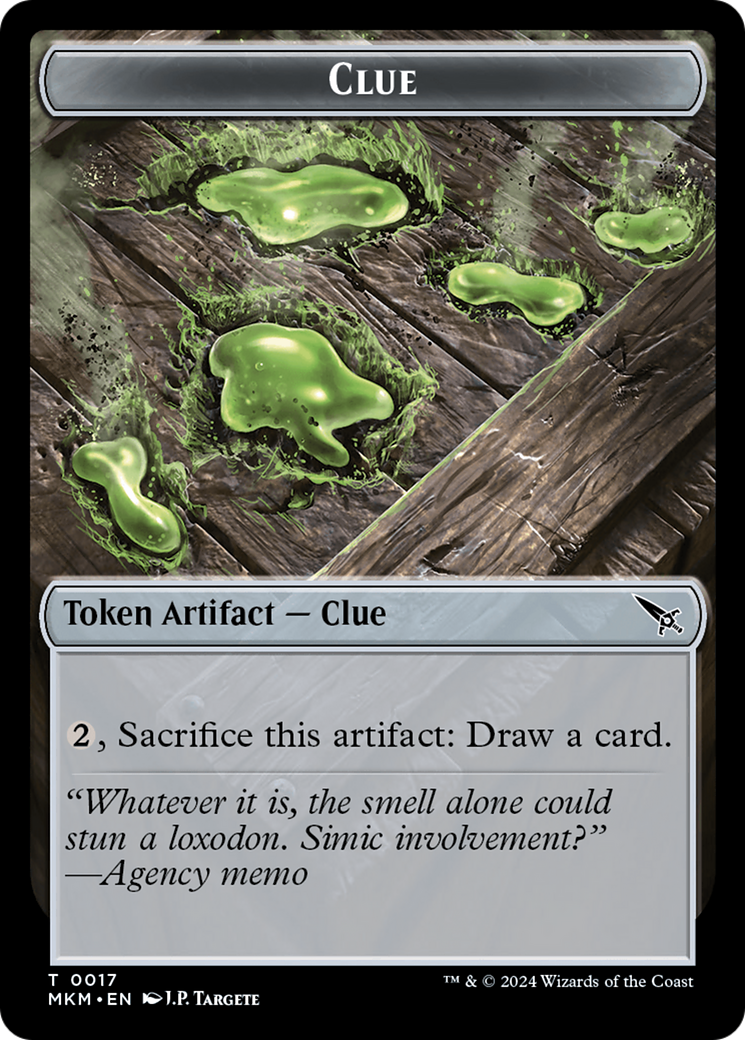 Clue (TMKM-017)  Foil - Murders at Karlov Manor Tokens