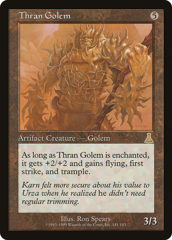 Thran Golem (UDS-141)  Foil - Urza's Destiny