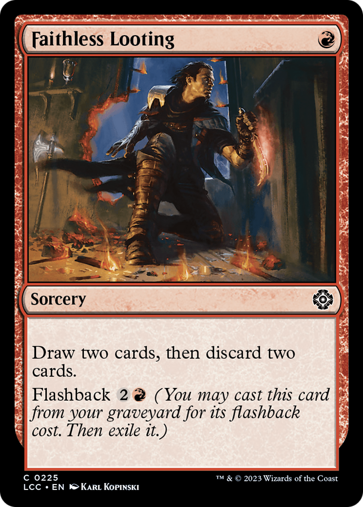 Faithless Looting (LCC-225)  - The Lost Caverns of Ixalan Commander