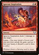 Igneous Inspiration (STX-107)  Foil - Strixhaven: School of Mages