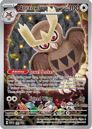 Noctowl 141  - Holofoil SV Scarlet & Violet Promo Cards - Pokemon Center - Promo