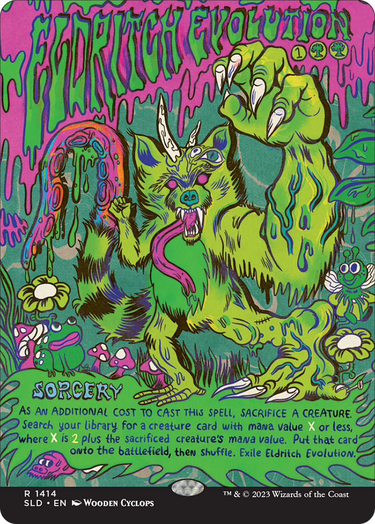 Eldritch Evolution (SLD-1414) - Secret Lair Drop: (Full Art) (Borderless)