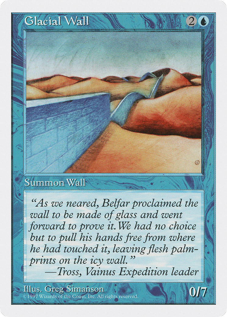 Glacial Wall (5ED-)  - Fifth Edition