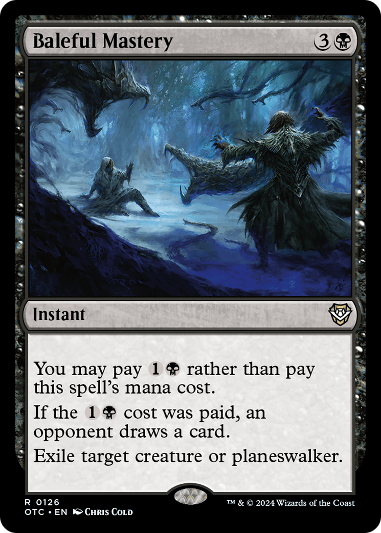 Baleful Mastery (OTC-126)  - Outlaws of Thunder Junction Commander