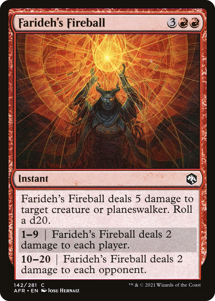 Farideh's Fireball (AFR-142)  - Adventures in the Forgotten Realms