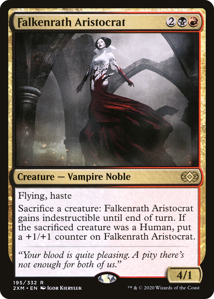 Falkenrath Aristocrat (2XM-195)  Foil - Double Masters