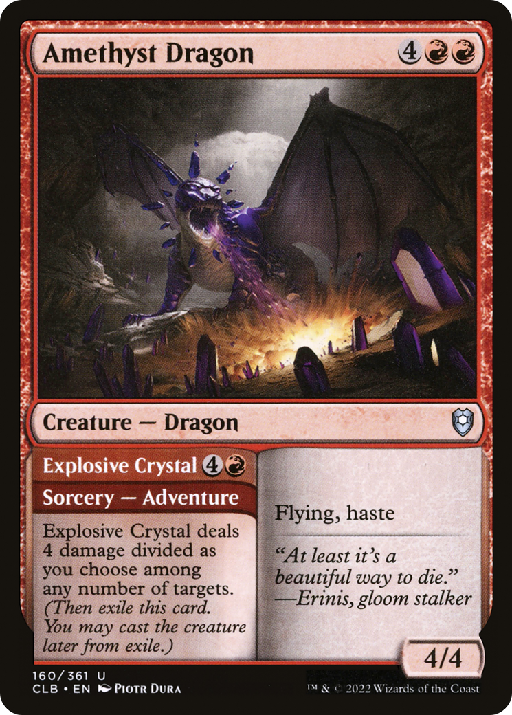 Amethyst Dragon (CLB-160)  Foil - Commander Legends: Battle for Baldur's Gate
