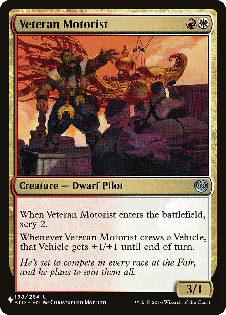 Veteran Motorist (LIST-KLD-188)  - The List