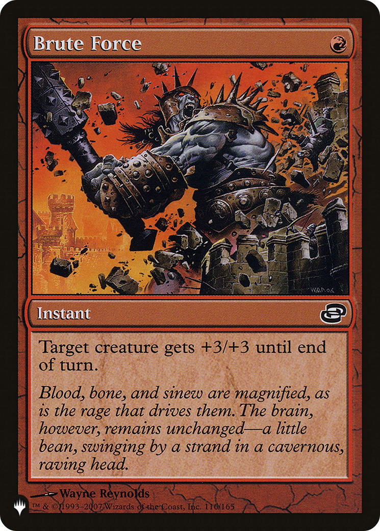 Brute Force (LIST-PLC-116)  - The List: (colorshifted)