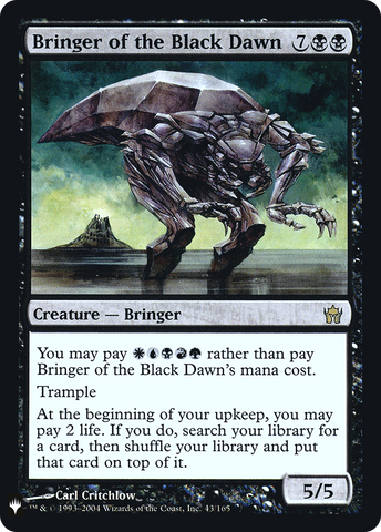 Bringer of the Black Dawn (LIST-043)  Foil - The List