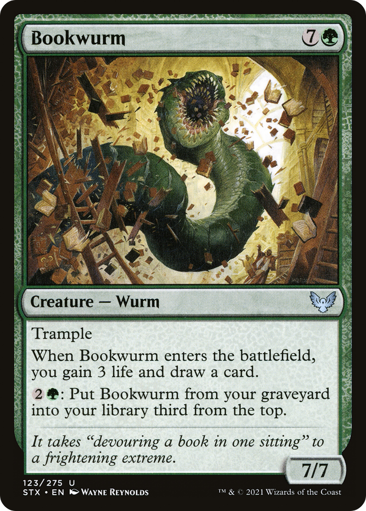 Bookwurm (STX-123)  - Strixhaven: School of Mages