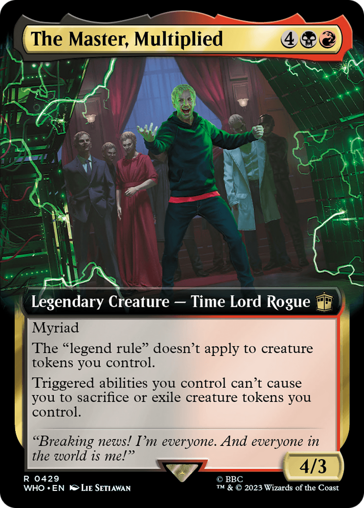 The Master, Multiplied (Extended Art) (WHO-429)  Foil - Doctor Who: (Extended Art)