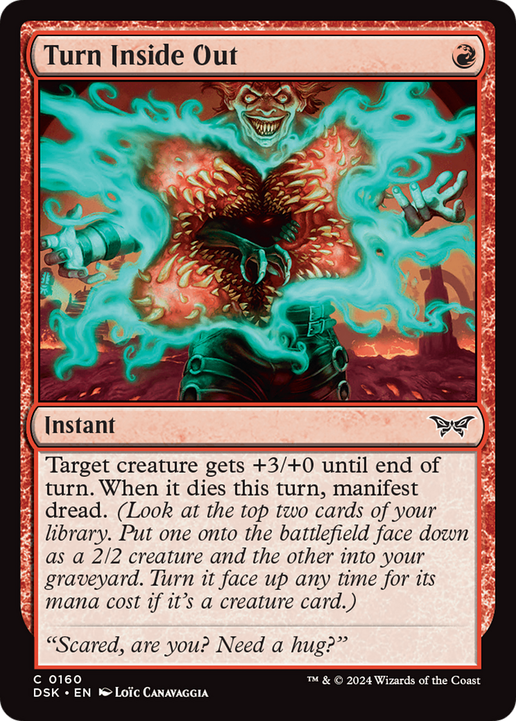 Turn Inside Out (DSK-160)  Foil - Duskmourn: House of Horror