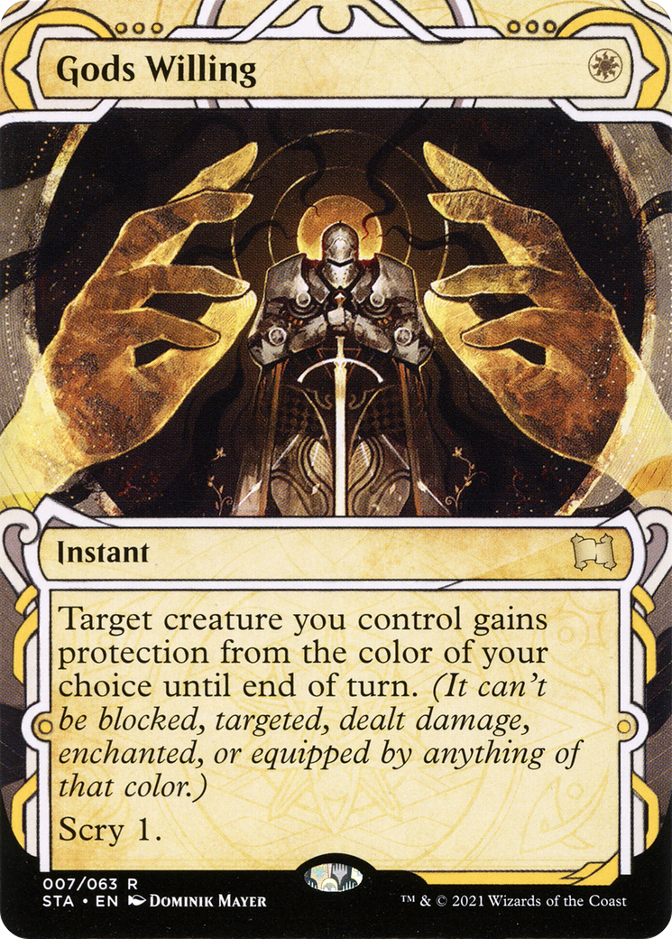 Gods Willing (STA-007)  - Strixhaven Mystical Archive: (Showcase) (Borderless)