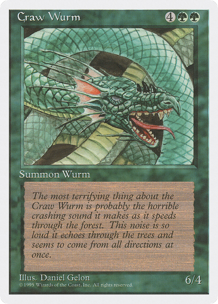 Craw Wurm (4ED-)  - Fourth Edition