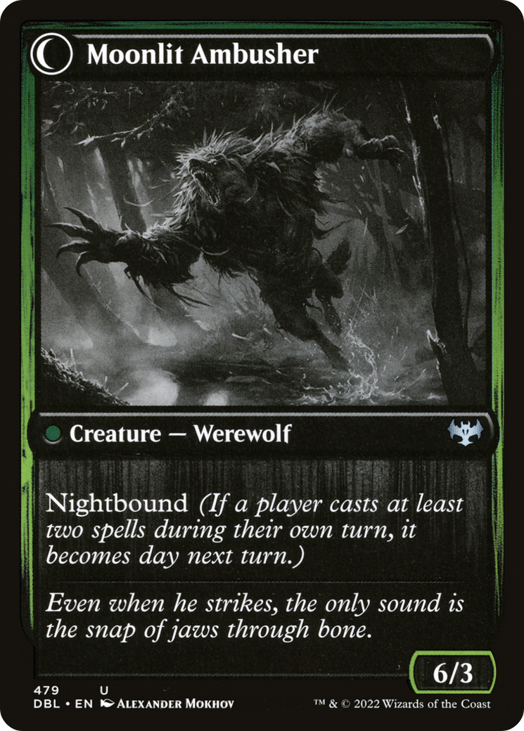 Oakshade Stalker (DBL-479)  Foil - Innistrad: Double Feature: (Double Faced Transform)