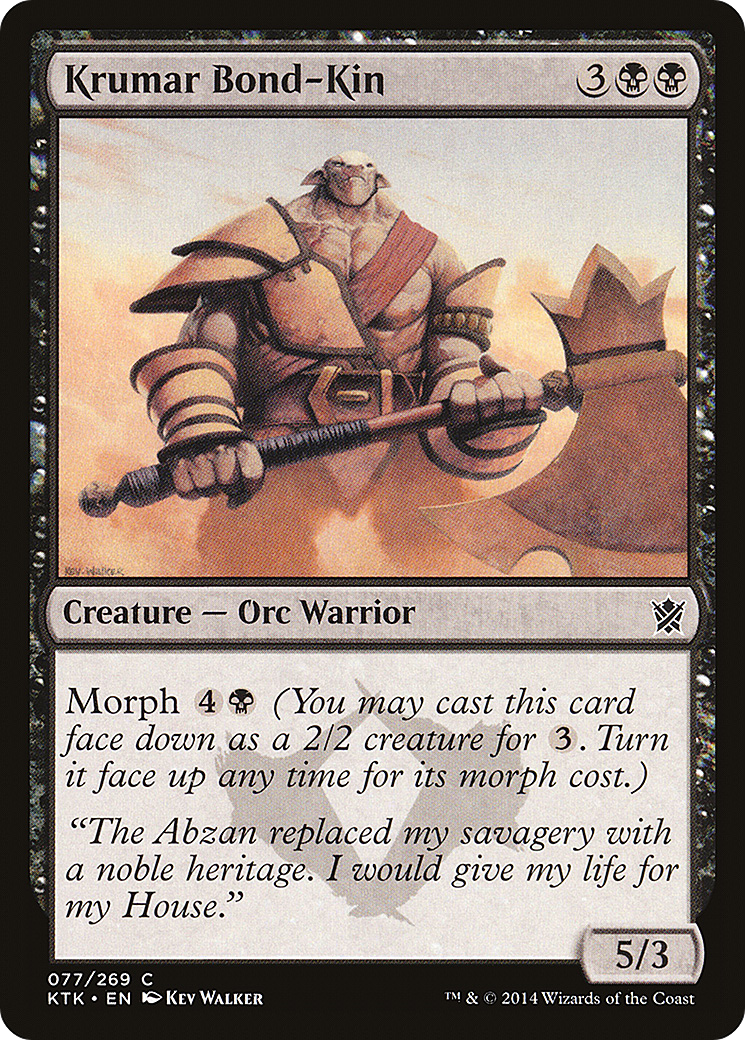 Krumar Bond-Kin (KTK-077)  - Khans of Tarkir