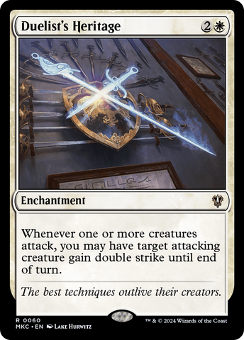 Duelist's Heritage (MKC-060)  - Murders at Karlov Manor Commander