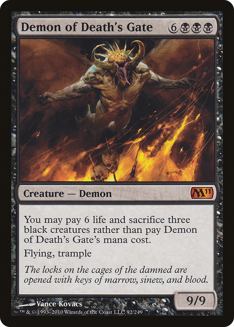 Demon of Death's Gate (M11-092)  Foil - Magic 2011