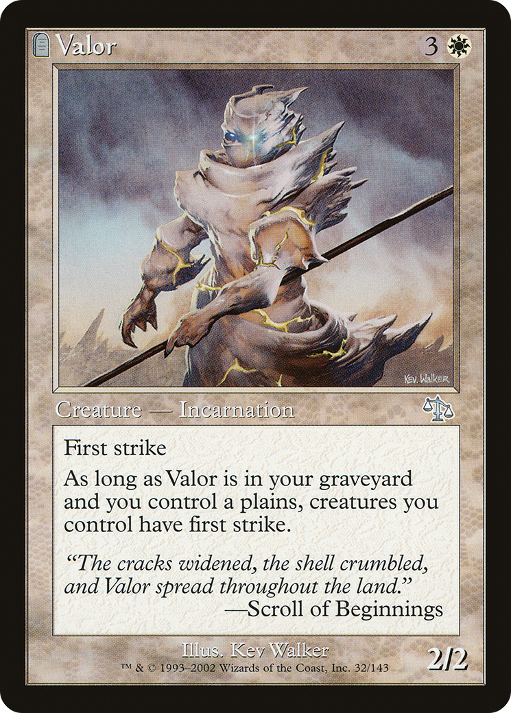 Valor (JUD-032)  Foil - Judgment: (tombstone)