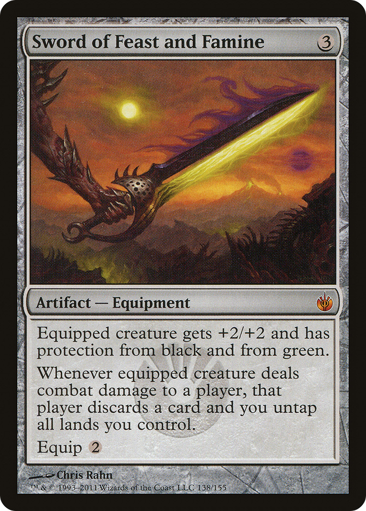 Sword of Feast and Famine (MBS-138)  Foil - Mirrodin Besieged