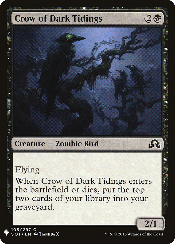 Crow of Dark Tidings (LIST-SOI-105)  - The List