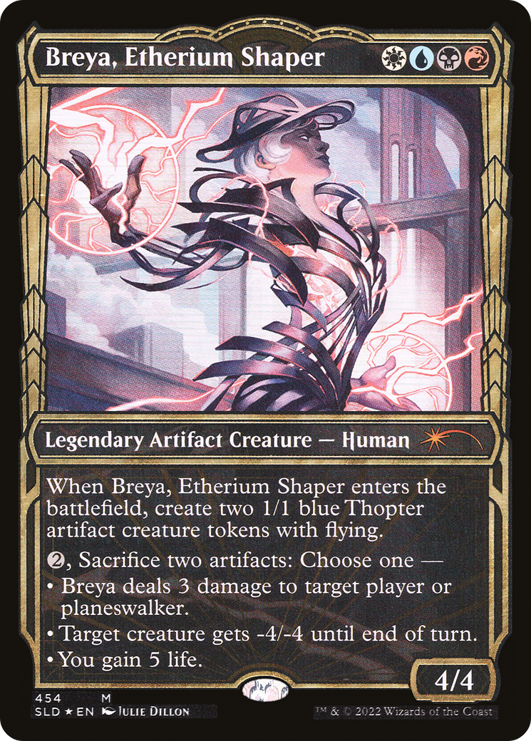 Breya, Etherium Shaper (Gilded Foil) (SLD-454)  Foil - Secret Lair Drop: (Showcase)