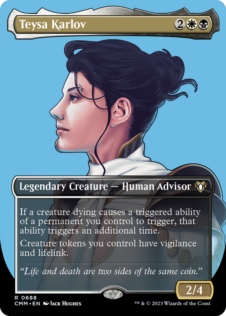 Teysa Karlov (Borderless) (CMM-688)  Foil - Commander Masters