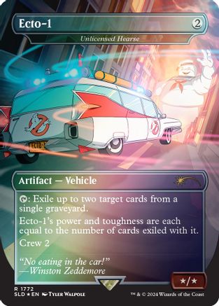 Ecto-1 - Unlicensed Hearse (Rainbow Foil) (SLD-1772)  Foil - Secret Lair Drop Series