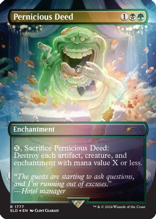 Pernicious Deed (Rainbow Foil) (SLD-1777)  Foil - Secret Lair Drop Series
