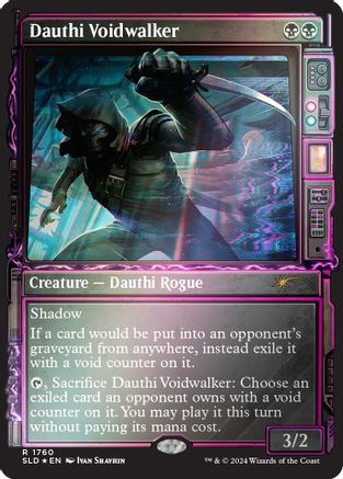Dauthi Voidwalker (Rainbow Foil) (SLD-1760)  Foil - Secret Lair Drop Series