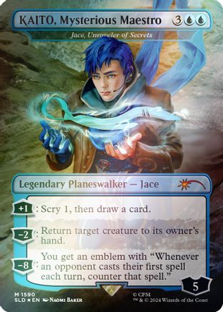 KAITO, Mysterious Maestro - Jace, Unraveler of Secrets (Rainbow Foil) (SLD-1590)  Foil - Secret Lair Drop Series