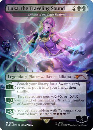 Luka, the Traveling Sound - Liliana of the Dark Realms (Rainbow Foil) (SLD-1593)  Foil - Secret Lair Drop Series