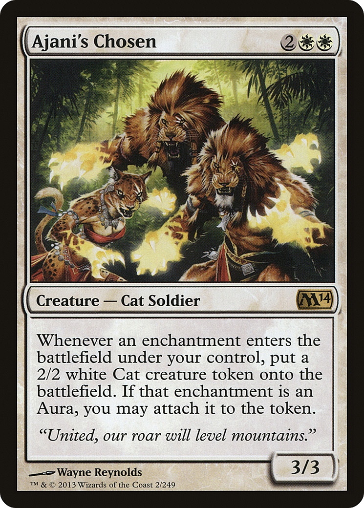 Ajani's Chosen (M14-002)  Foil - Magic 2014
