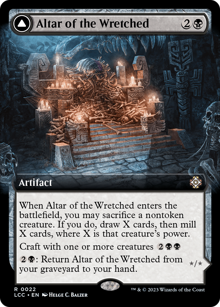 Altar of the Wretched (Extended Art) (LCC-022)  - The Lost Caverns of Ixalan Commander: (Extended Art)