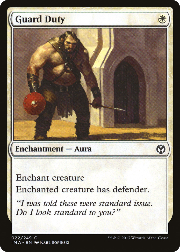 Guard Duty (IMA-022)  Foil - Iconic Masters