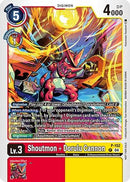 Shoutmon + Dorulu Cannon [P-152] (Store Tournament 2024 Oct. - Dec. Participation Pack) [Promotional Cards]