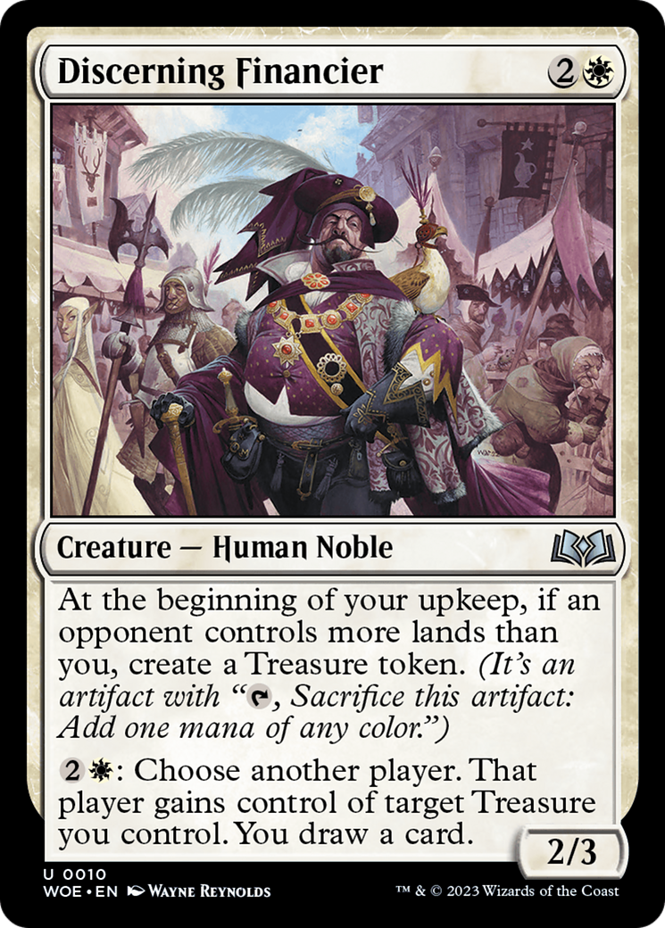 Discerning Financier (WOE-010)  Foil - Wilds of Eldraine