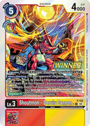 Shoutmon + Dorulu Cannon [P-152] (Store Tournament 2024 Oct. - Dec. Winner Pack) [Promotional Cards]
