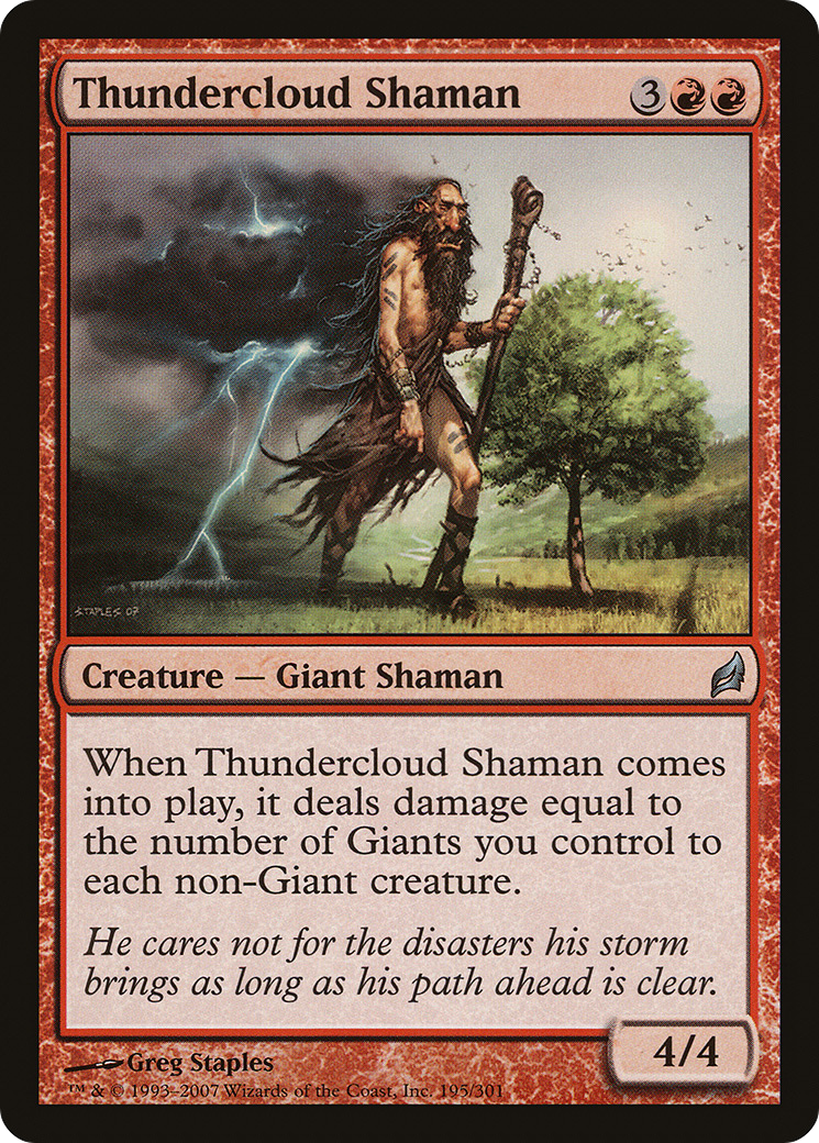 Thundercloud Shaman (LRW-195) - Lorwyn Foil