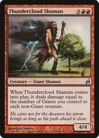Thundercloud Shaman (LRW-195)  Foil - Lorwyn