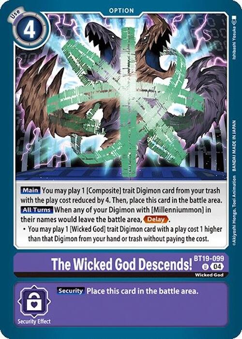 The Wicked God Descends! [BT19-099] [Release Special Booster 2.0]