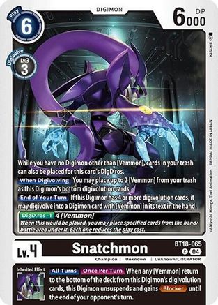 Snatchmon (BT18-065) - Release Special Booster 2.0