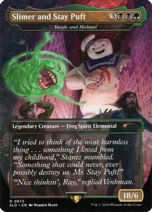 Slimer and Stay Puft - Yargle and Multani (SLD-872) - Secret Lair Drop Series