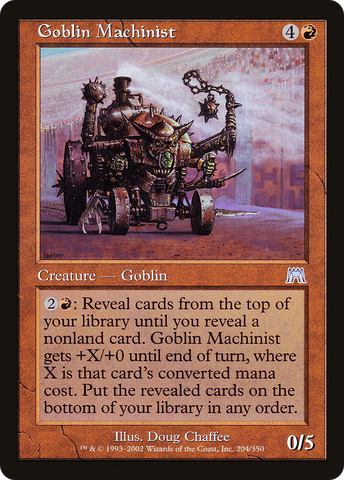 Goblin Machinist (ONS-204) - Onslaught Foil